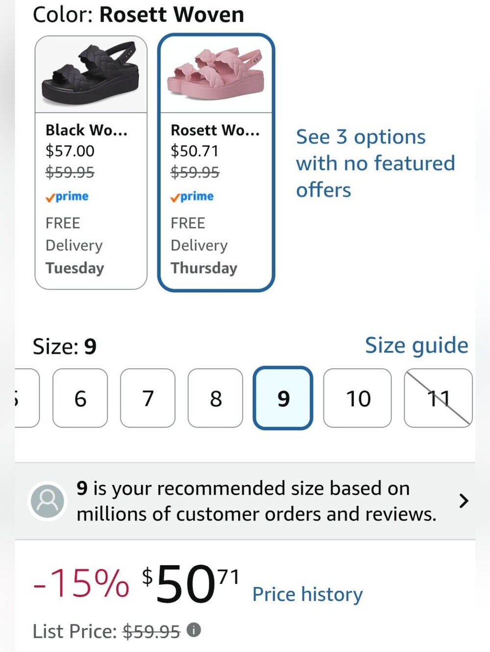 Crocs Classic Clog Sandal in Pink - Picture 6 of 6